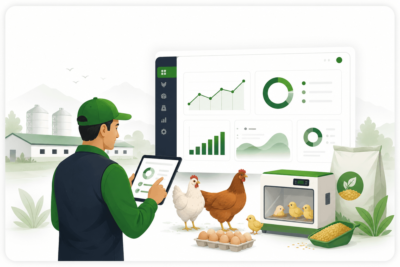 Poultry360 poultry management illustration