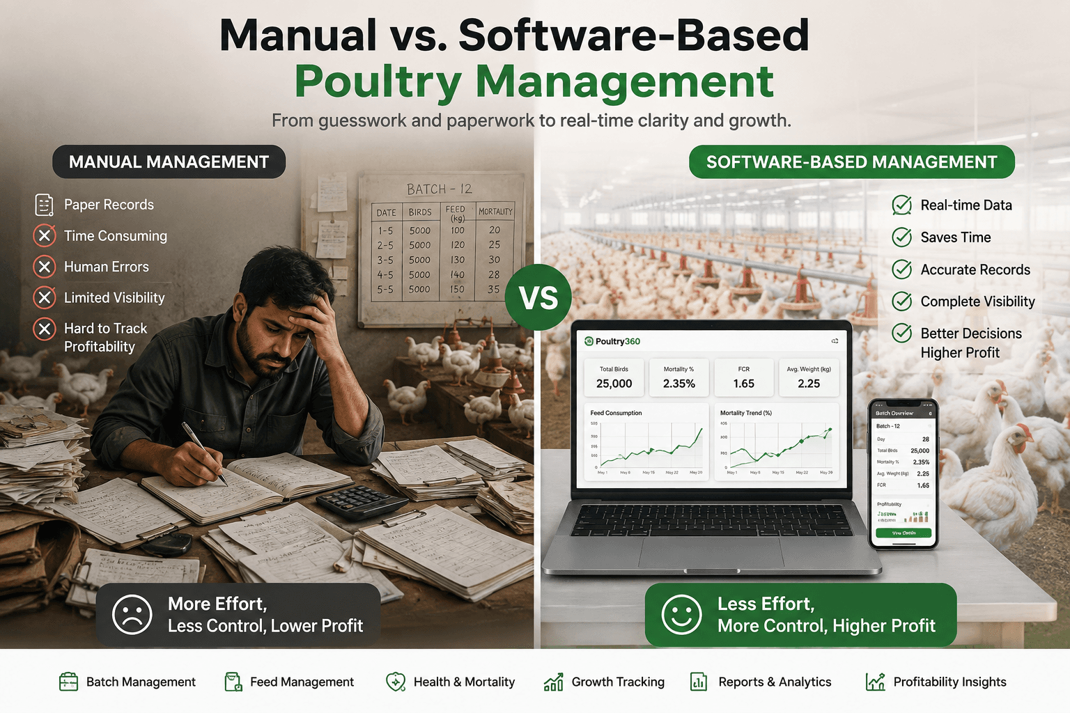 Manual versus Software-Based Poultry Management: What Poultry Businesses Need to Know